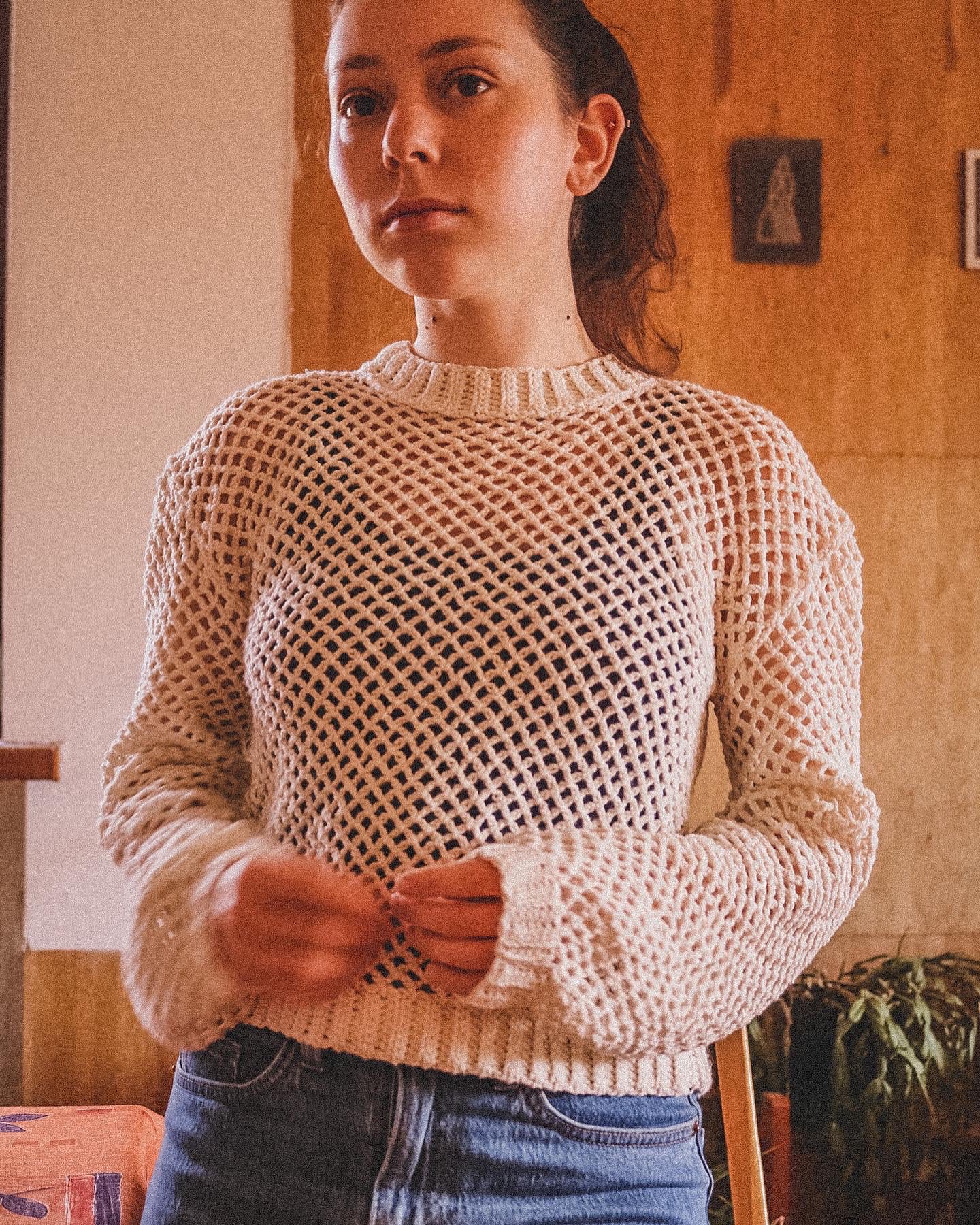 it’s fall mesh sweater it’s fall mesh sweater
