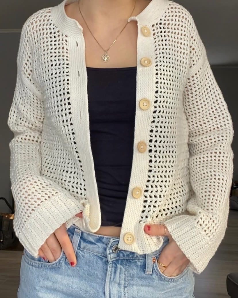 basic mesh cardigan basic mesh cardigan