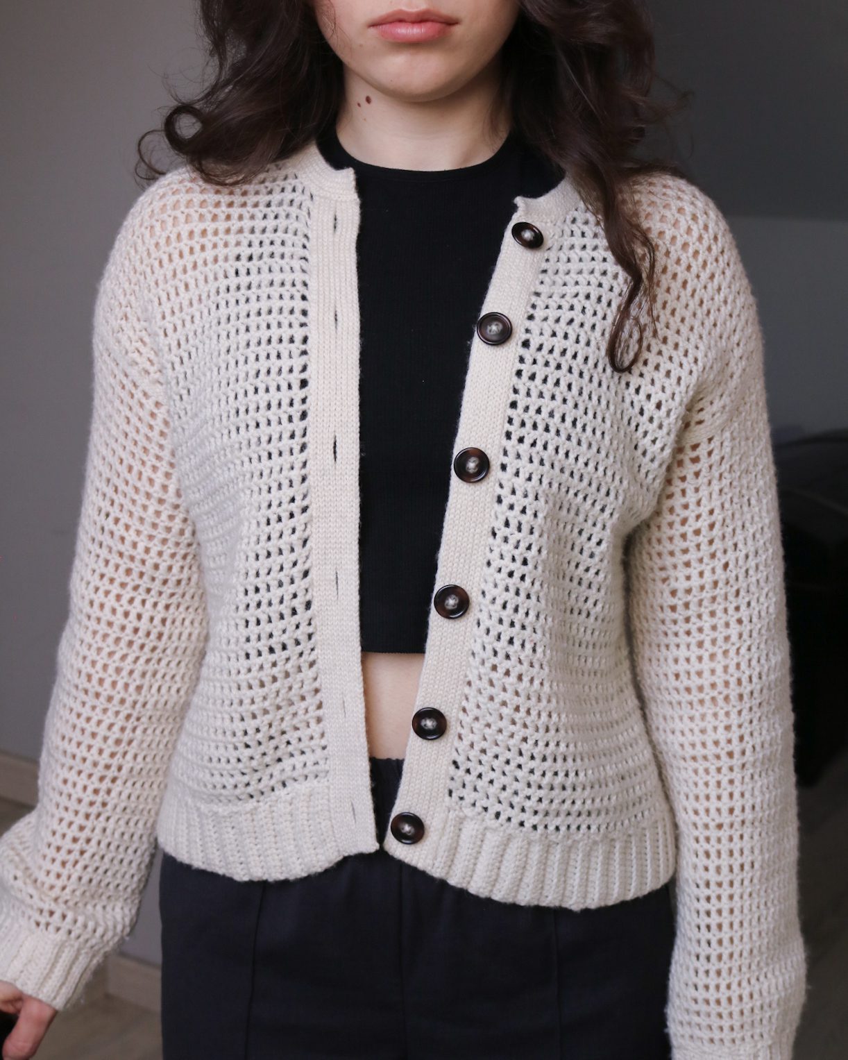 basic mesh cardigan basic mesh cardigan