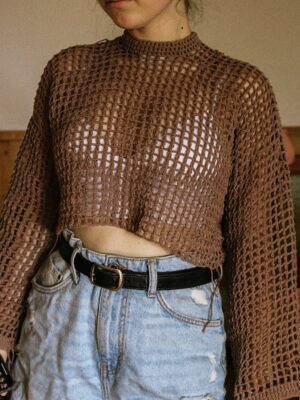 it’s summer mesh sweater