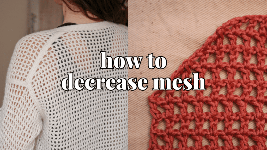 how to decrease mesh 1