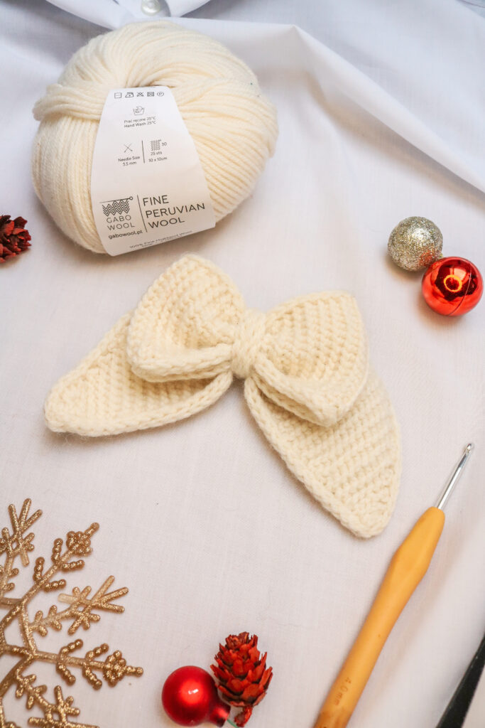 The Garter Bow: A Knit-Look Crochet Pattern (Free Crochet Bow Pattern) IMG 7151 683x1024 1