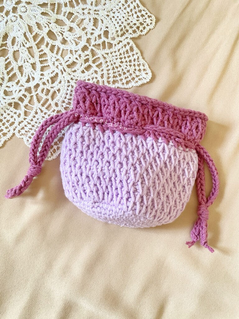 The Honey Pouch - Free Crochet Pouch Pattern Crochetdesu Honey Pouch 1 768x1024 1