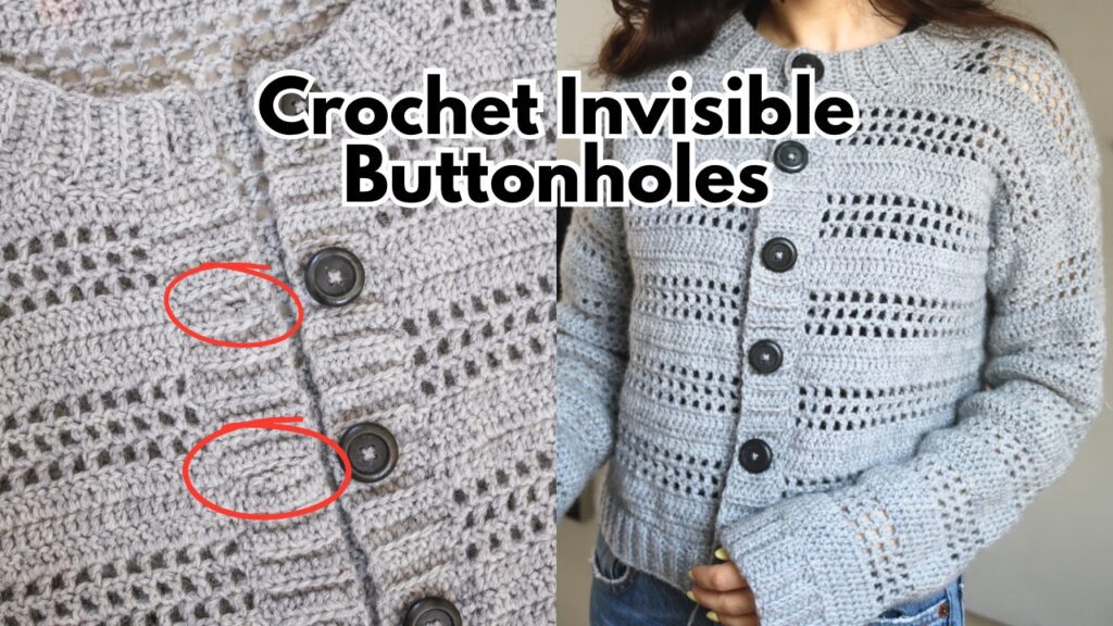 How to crochet button holes without holes