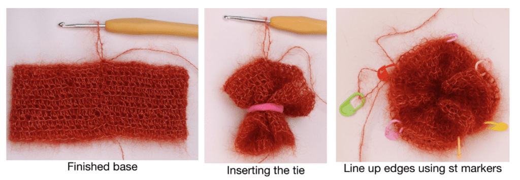 how to crochet mohair scrunchie