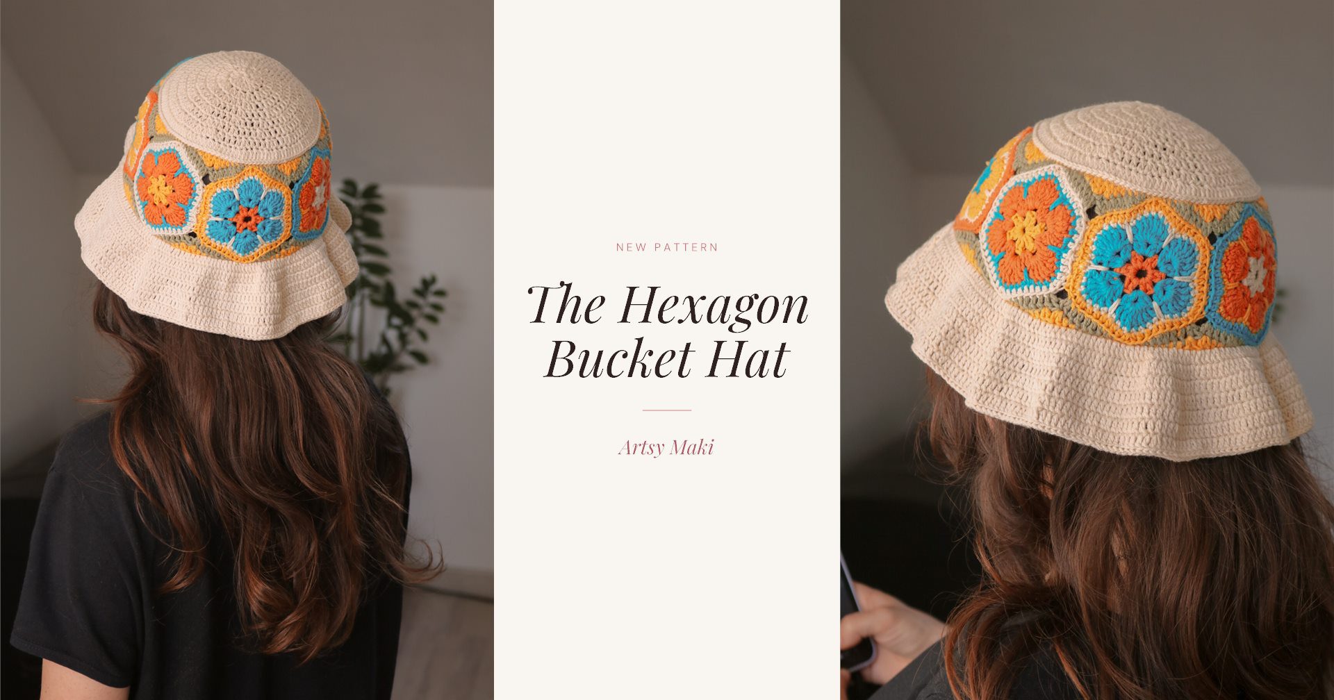 The Hexagon Bucket Hat: A Retro Bucket Hat Crochet Pattern
