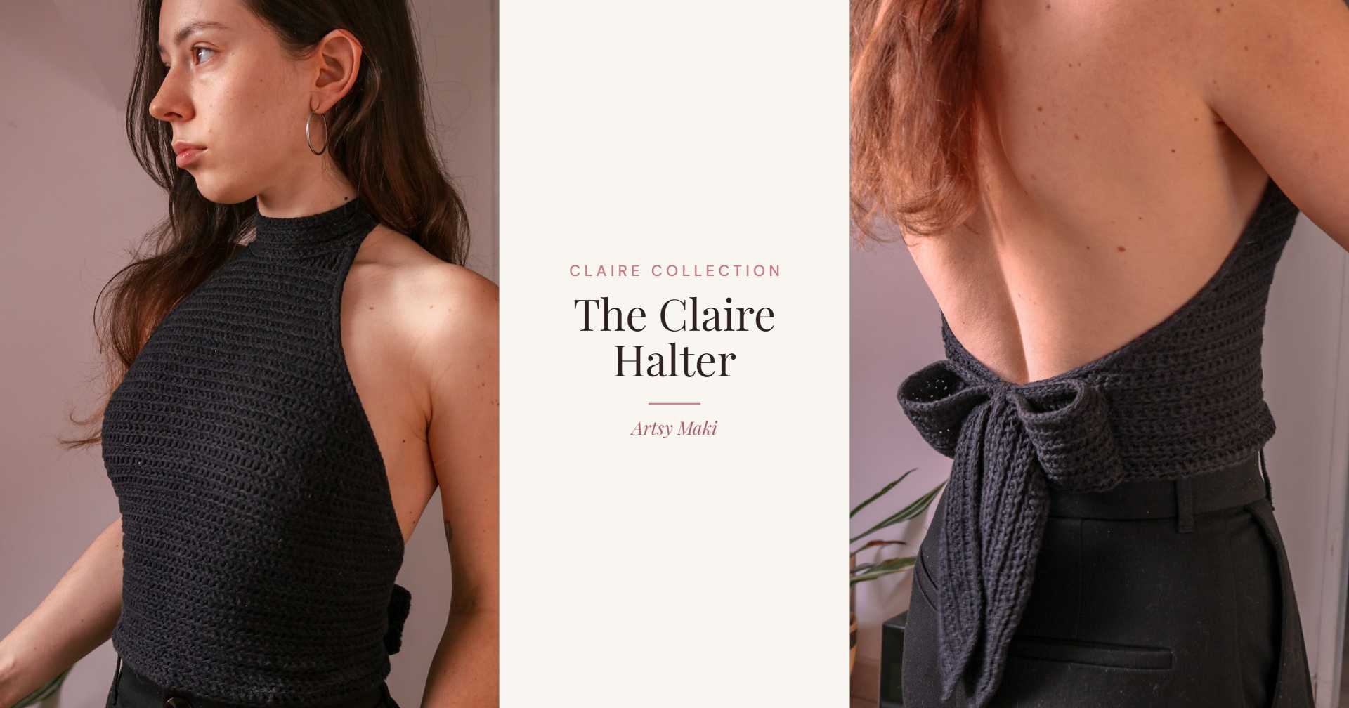The Claire Halter: An Open Back Crochet Halter Top Pattern