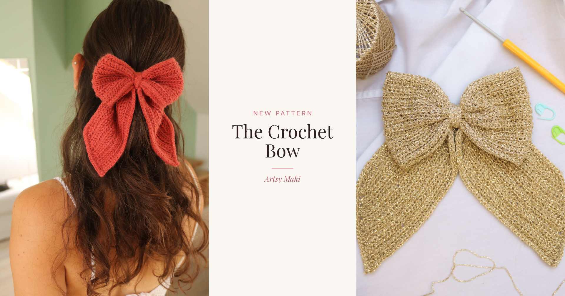 The Crochet Bow: A Classic Crochet Bow Pattern for Hair, Gifts and Decor