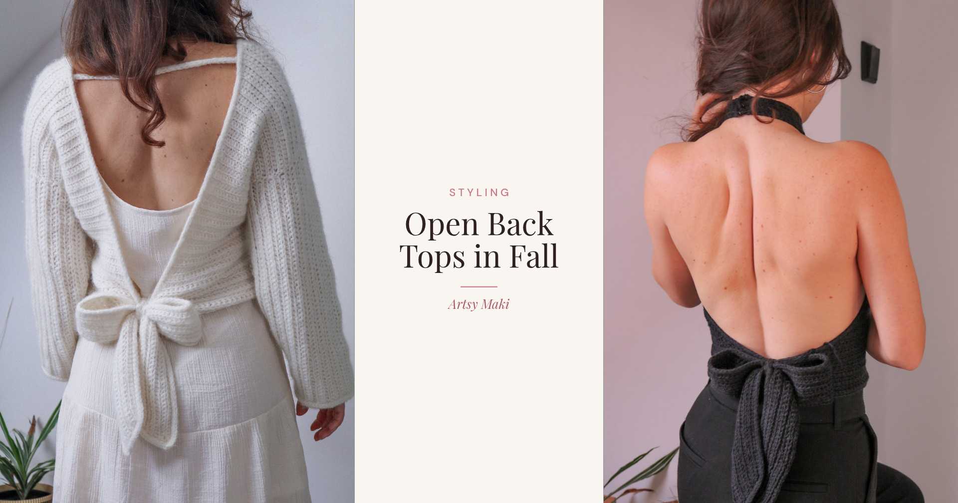 How to Style an Open Back Crochet Top in Fall How to Style an Open Back Crochet Top in Fall